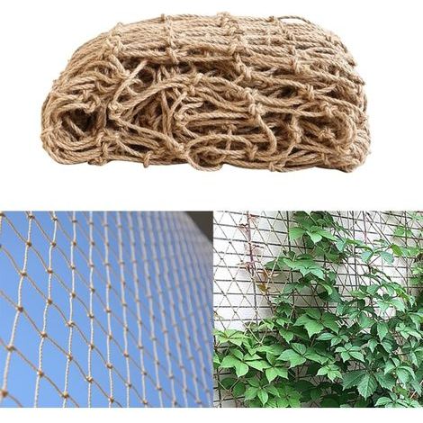 Kletterpflanzen-stütznetz, Kompostierbare Jute, Zum Klettern Von Gemüse, 2 M X 5 M