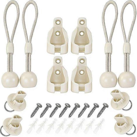 Kit Mit 4 Ersatzteilen Für Coolaroo-außenrollos: Elastische Spanner Und Befestigungsspitzen.