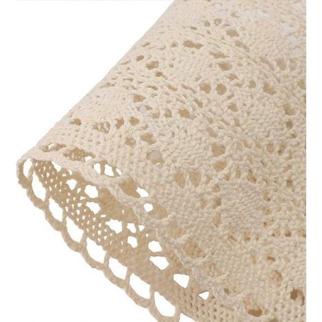 Makramee-tischläufer Für Hochzeit, Bohemian-stil, Cremebeige
