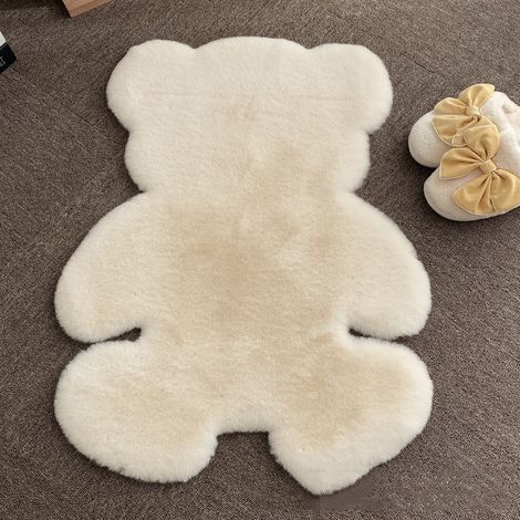 Weicher Plüschbären-teppich – Rutschfeste Bodenmatte Für Schlafzimmer, Kinderzimmer Oder Eingangsbereich – Bequem Und Hautfreundlich (80 X 60 Cm) – Tolles Geschenk Für Kinder Und Heimdekoration