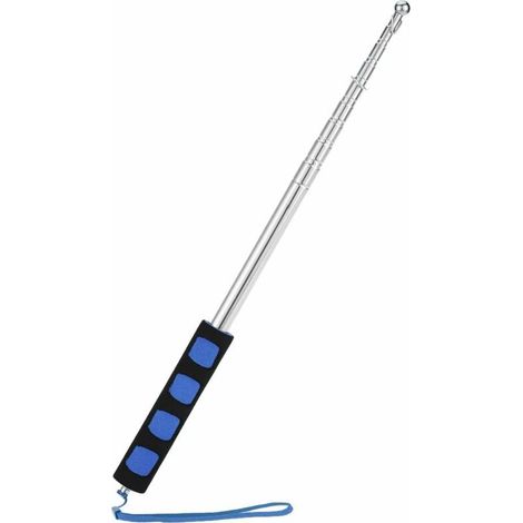 2 Meter Teleskop-flaggenmast Aus Edelstahl Für Lehrer- Oder Reiseleiterflagge, Blau