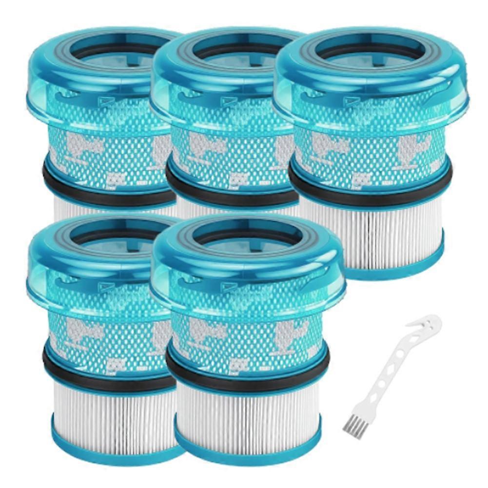 Filtre De Rechange Pour Aspirateur Eau Et Poussière V16 Piston Animal Submarine Ds60, 5 Filtres, 1 Brosse De Nettoyage