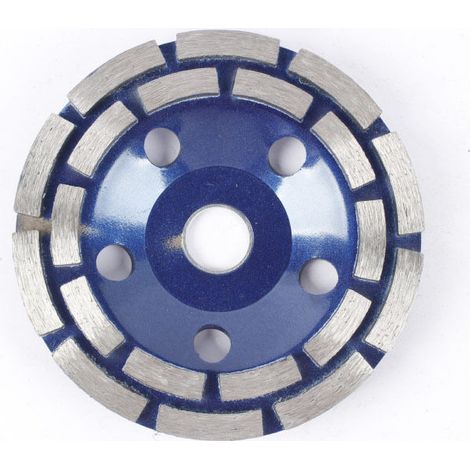 Diamantscheibe, Betonschleifdiamant 180 X 22,2 Mm Zweireihig, Universelle Diamantschleifscheibe Zum Schleifen Von Beton, Stein, Granitestrich, Mauerwerk, Universell Einsetzbar (blau)