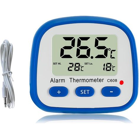 Digitales Thermometer Für Kühl- Und Gefrierschrank Mit Magnet Und Halterung. Kühlschrankthermometer