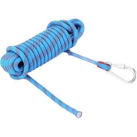 Forehill Klettern Survival Fallschirmseil Kletterseil Hilfsseil Multifunktions-sicherheitsseil Zum Klettern Bergsteigen Klettern Bergab 12 Mm (20 M)