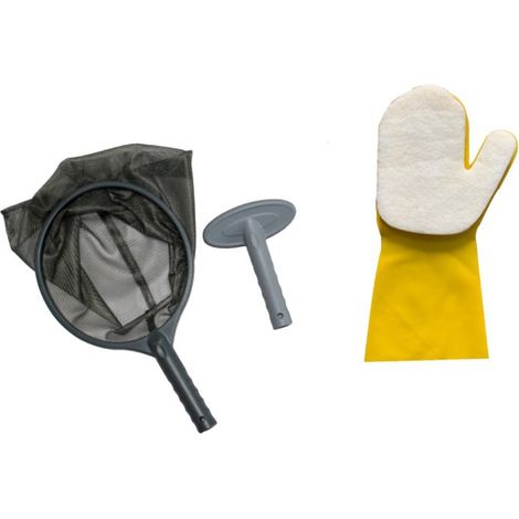 Groofoo 3-teiliges Schwimmbad-reinigungswerkzeug-set, Saugstrahl-reinigungskopf Mit Netz Für Schwimmbad, Spa, Teich Und Brunnen