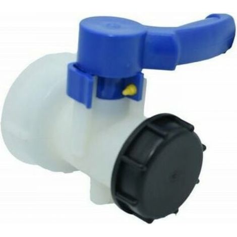 Wasserhahn Für 1000-l-wasserrückgewinnungstanks – Absperrklappe Aus Hdpe-kunststoff Dn40 – S60x6 2'-gewinde Für Ibc-tanks
