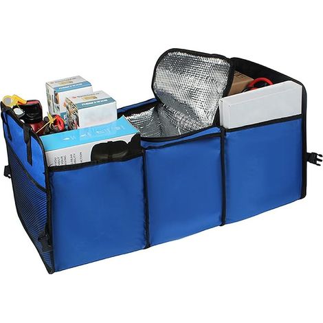 Ymyny Kofferraumtaschen, Faltbarer Kofferraum-organizer, Kofferraum-organizer, Auto-aufbewahrungsbox Mit Isolierten Fächern Für Auto, Lkw, Suv Und Mehr