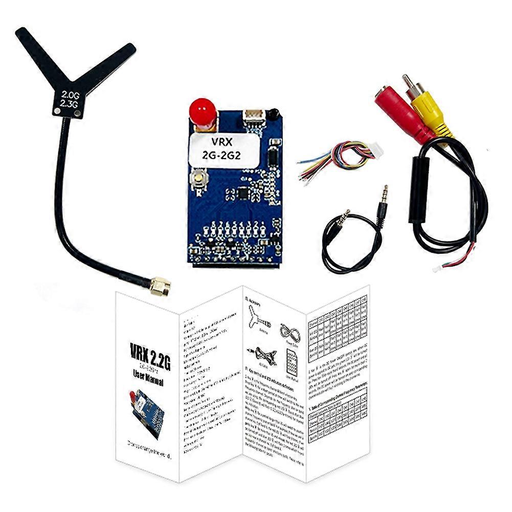 Module Récepteur Vidéo Fpv 2g-2.2g Vrx 8ch Pal/ntsc 7-36v Pour Lunettes Fpv Fatshark Skyzone
