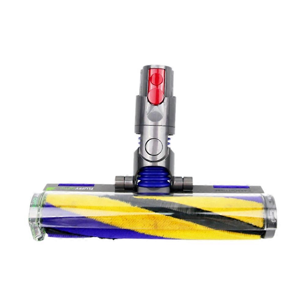 Tête De Brosse De Rechange À Rouleau Souple Led Pour Aspirateurs Sans Fil V10 Slim/v12, Compatible Avec Les Sols Durs.