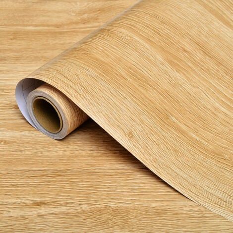 Klebepapier Eiche Hell Holzoptik Braun 40 Cm X 3 M Selbstklebefolie Für Möbel Und Küche, Dekofolie, Phthalatfreie Pvc-tapete