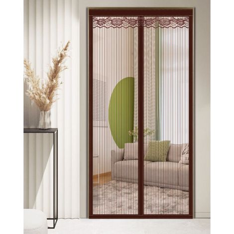 Magnetisches Moskitonetz Ohne Bohren Für Balkon- Oder Kellertür – 120 X 210 Cm – Einfach Zu Installieren Und Wiederverwendbar