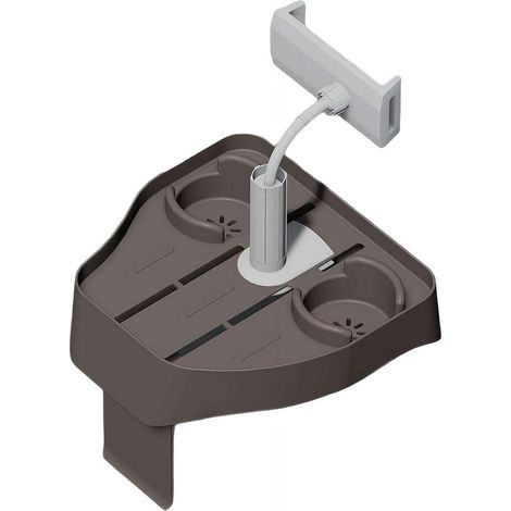 Whirlpool-tischregal, Verstellbarer Whirlpool-beistelltisch Mit Telefonhalter, Rutschfestes Tablett Mit 2 Getränkehaltern, Geeignet Für Aufblasbares Spa, Pool, Badewanne, Zubehör