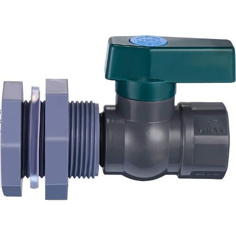 Anschluss Pvc-wassertanks 1 Zoll Pvc-regenfass-wasserhahn Mit Schottverschraubung Und Schlauchadapter (1 Zoll)