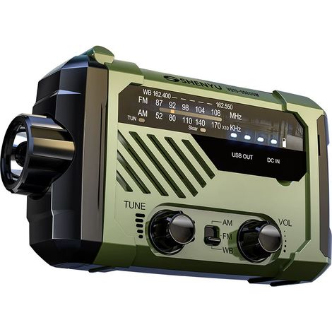 Ip68-notfall-solarradio – Handkurbel Und Solarpanel-aufladung – Am/fm – 3-w-taschenlampe – Sos-alarm – Wasserdicht Für Extreme Bedingungen
