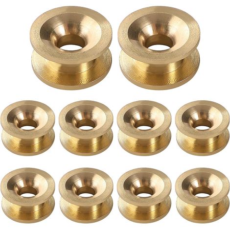 10-teilige Ösen Für Rasentrimmerköpfe, Tüllen Für Freischneiderköpfe, Universelles Tüllenset Für Freischneider, Für Rasenmäher Oder Landwirtschaftliche Zwecke, Gold