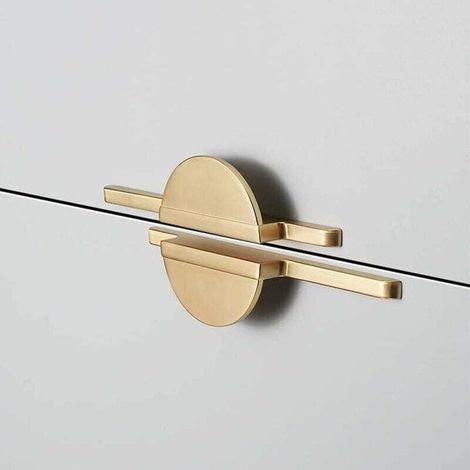 2 Stück Küchenmöbelgriff, Achsabstand 64 Mm, Goldener Möbelgriff, Xu, Küchengriff, Küchenmöbelgriff, Küchentürgriff, Schubladengriff – Kzq