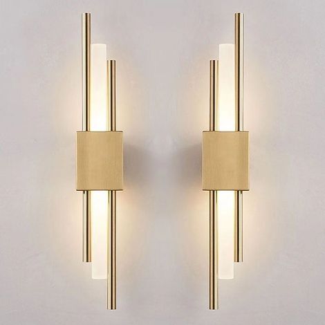 2pcs Led-wandleuchte Warm/neutral/kaltweiß (3000k-6000k) – Designer-innenbeleuchtung – Lange Nachttischlampe – Led-nachtlicht Für Die Nacht