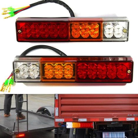 2er-pack 20 Led-anhänger-rückleuchten Für Anhänger, Lkw, Wohnwagen, Lkw, Transporter, Traktor, 3 W, Dc12 V