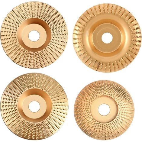 4 Stück Holzschleifscheiben, Holzschleifscheiben, Wolframkarbid-holzschleifscheiben Zum Formen, Schleifen Und Schneiden – Kompatibel Mit 115 Mm Oder 125 Mm Winkelschleifern, Trimec