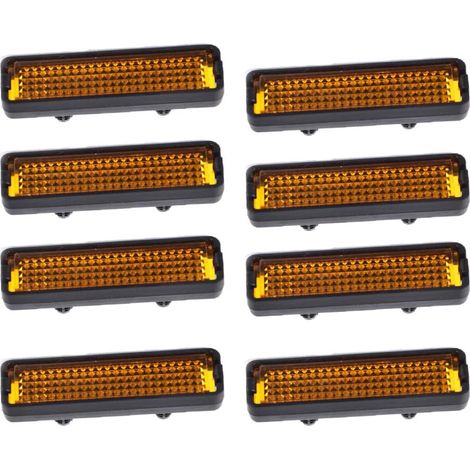 8 Stück Sicherheits-fahrradpedalreflektoren, Reflektierendes Fahrradzubehör, Für Nachtradfahren, Für Pedale (5,3 X 1,5 Cm) – Fei Yu
