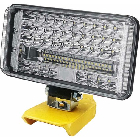 Choyclit – Wiederaufladbare Led-taschenlampe Mit 204 W Und 8600 Lm – Kompatibel Mit Dewalt Xr 18 V/20 V-batterien – 130° Schwenkbarer Kopf Für Gerichtete Beleuchtung