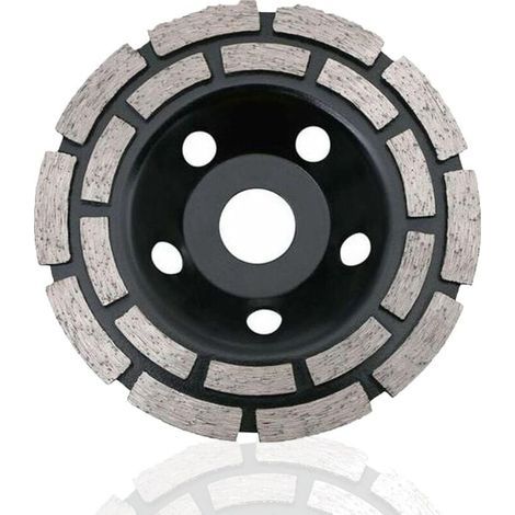 Diamantscheibe, Betonschleifdiamant 230 X 22,2 Mm Zweireihig, Universelle Diamantschleifscheibe Zum Schleifen Von Beton, Stein, Granitestrich, Mauerwerk, Universell Einsetzbar