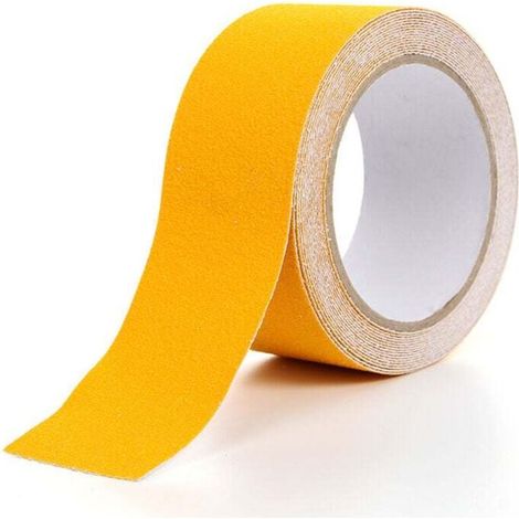 Selbstklebendes Anti-rutsch-klebeband, 5 Cm X 5 M, Für Treppen, Sicherheit, Innen- Und Außenbereich, Hohe Traktion, Gelb – Kzq