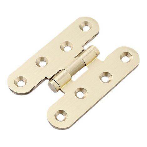 Set Mit 2 Türscharnieren Aus Poliertem Messing Für Wohnzimmertüren, Eichentüren (länge 70 Mm) Groofoo