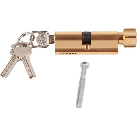 Zylinderschloss, Zylinderschloss Aus Aluminiumlegierung Mit Schlüssel, Türschließfachkern, Heimsicherheitssystem-werkzeug Für Briefkasten-schubladenschränke(gold)