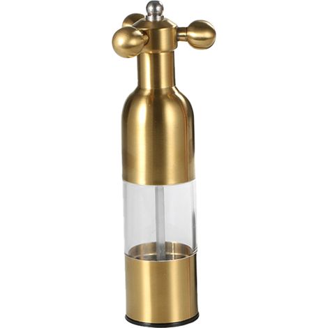 Salz- Und Pfeffermühle, Küchen-edelstahl-pfeffermühlen, Handgefertigte, Verstellbare Goldene Trompete
