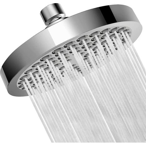 (silber) Anti-kalk-duschkopf, Hochdruck-duschkopf, Fester Duschkopf, Wassersparender Regenduschkopf, Runder Regenduschkopf, Universal-duschkopf
