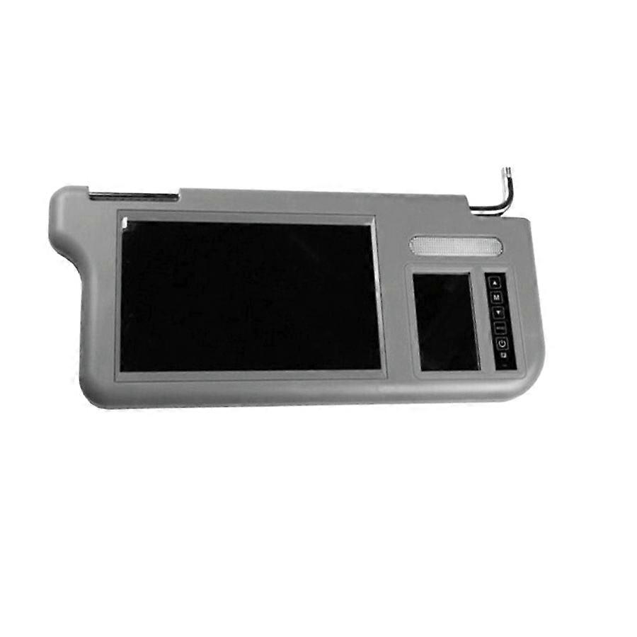 Pare-soleil De Voiture Avec Rétroviseur Intérieur, Écran Lcd De 7 Pouces, Lecteur Dvd/vcd/av/tv Et Caméra De Recul (ri