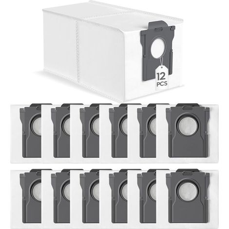 12 Stück Staubsaugerbeutel Für Dreame L10s Ultra Gen 2 3, L10s Pro Ultra Heat, L20/l30s/l40/l40s/l50/x30/x40/x50 Ultra, L20 Ultra/x50 Ultra Complete, L40 Ultra Ae, X30/x40 Pro, Mova S70 E30/40 P50/50s