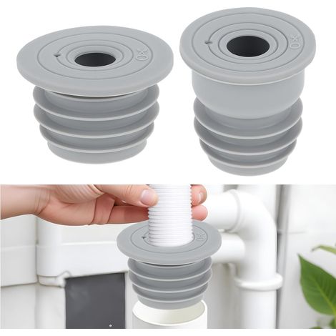 2er-pack Silikon-waschmaschinen-ablaufschlauch-dichtungsstopfen, Geruchshemmender Spülbeckenstopfen Für Waschmaschine, Küchenspüle, Badezimmer