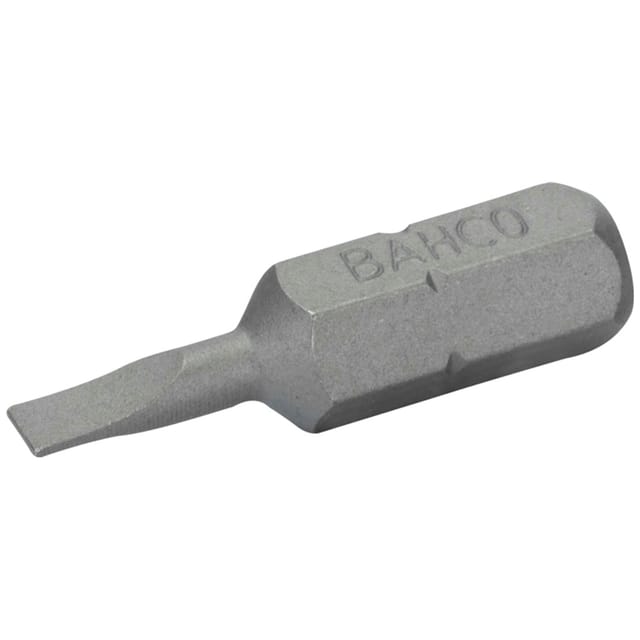 1/4 Standard Schraubendreher Bits Für Schlitzschrauben 1,6 Mm X 10 Mm X 25 Mm - 5 Stk./kunststoffbox - Bahco