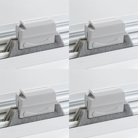 4 Stück Multifunktions-schlitzbürste, Fensterschlitz-reinigungsbürste Für Tür, Fenster, Schiebetüren, Badezimmer, Fensterrille (grau)