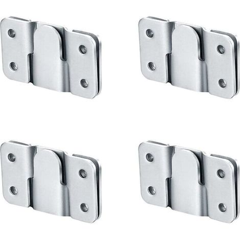 4 Stück Unterputzhalterungen, Kopfteil-wandhalterungen, Wandhalterung, Verriegelbarer Z-clip-haken, Möbel-hardware-verbindung
