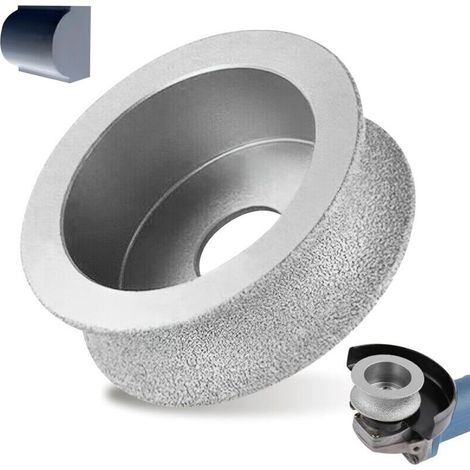 74 Mm X 20 Mm Porzellanscheibe Mit Abgerundeter Spitze Für Winkelschleifer, Geschweißte Konkave Schleifscheiben Mit Abgerundeter Kante Für Stein, Keramik, Glas Und Diamant.