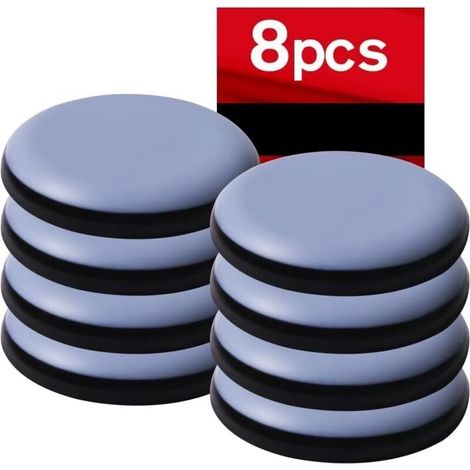 8 Stück 50 Mm (rund) Teflon-möbelgleiter, Möbelgleiter – Selbstklebende Teflon-möbelgleiter, Möbelgleiter Für Stuhl, Sofa, Schreibtisch, Tisch