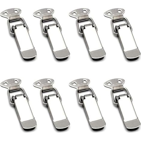 8 Stück Hebelriegel Federriegel Kippriegel Für Werkzeugtruhen, Schubladen, Schränke Und Truhen – 73 Mm Groofoo