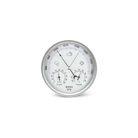 Analoge Zifferblatt-barometer-wetterstation Mit Thermometer-hygrometer-atmosphärendruckmessungen, Einfach Und Leicht Abzulesen.