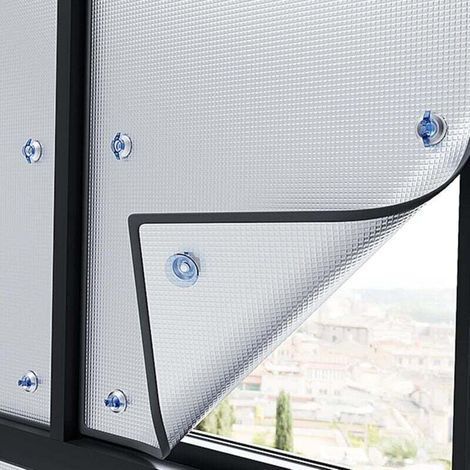 Anti-hitze-sonnenschutzfolie 50x70cm – Wiederverwendbare Aluminisierte Folie – Anti-uv, Flammhemmend, Kratzfest – Energiesparend – Echoo