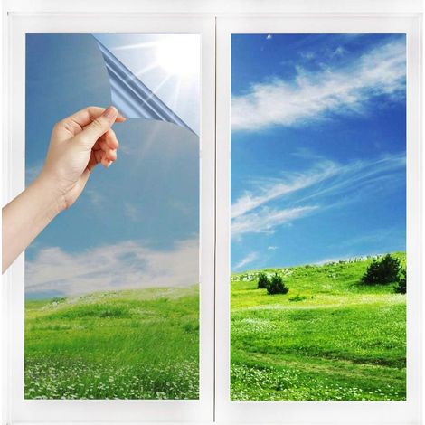 Einweg-fensterspiegelfolie, Hitzebeständig, Blendfrei, Temperaturkontrolle, Schutz Der Privatsphäre, Fenster, Büro, Geschäft, Badezimmer, Reflektierende Folie (40)