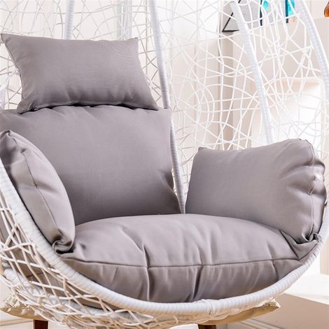 Ersatz-kissenbezüge Für Hängende Eierstühle, Korbgeflecht-rattan-kissenbezüge Für Drinnen Und Draußen, Garten, Terrasse (ohne Polsterung), Grau