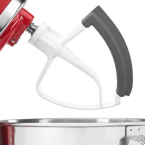 Flachrührer Mit Flexibler Kante Für Kitchenaid-zubehör, Aluminium-schneebesen Für Kitchenaid 4,5-5qt-standmixer, Paddelrührer Mit Silikonschaber, Optionales Zubehör Für Kitchenaid