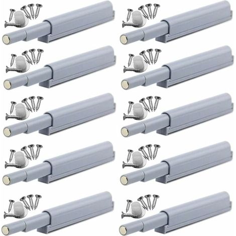 Forehill – Push-open-magnet-möbelverschluss – 10 Stück – Pom-kunststoff Und Neodym – Einfache Installation Ohne Griff