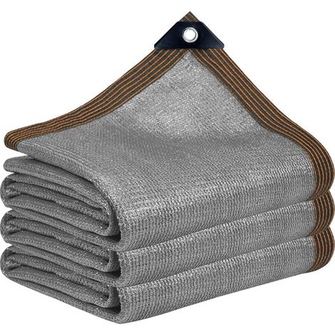 Garten-schattennetz 1x2m Grau Mit Ösen, 90 % Uv-beständig, Für Gartenpflanzen, Gewächshaus, Scheune Und Außenbereich