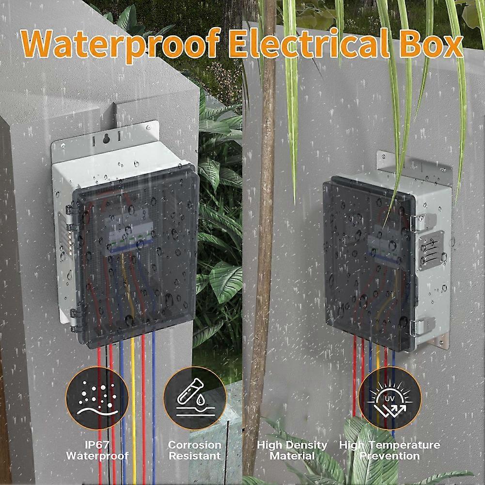 Boîte De Distribution Étanche En Plastique Pour Usage Extérieur, Avec Orifice En U. Boîtier D'Alimentation À Charnière Pour Usage Extérieur. Boîte De Jonction Étanche Pour Usage Extérieur.
