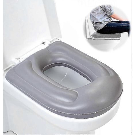 Höhenverstellbarer Aufblasbarer Toilettensitz Für Ältere Und Behinderte Menschen, Lindert Steißbeinschmerzen.